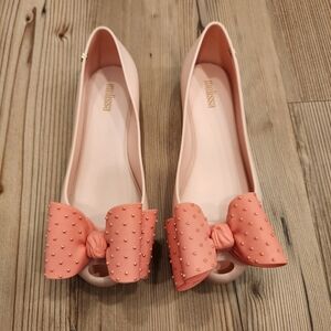 Melissa Bow Slip On Cherry Scented Flat